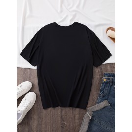 Plus Size - Women'S Plus Size Casual T-Shirt - 