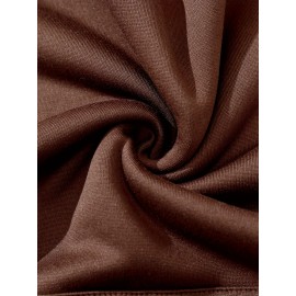 Plus Size Cozy Chic Letter Print Drawstring Hoodie - Soft Warm Fleece Lined Long Sleeve Sweatshirt with Relaxed Fit for Fall & Winter - Women's Comfortable Casual Wear for Everyday