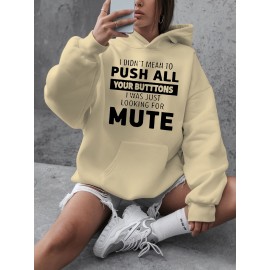 [Plus Size Sweatshirt] Plus Size Women's Casual Sweatshirt | Autumn and Winter Long-Sleeved Pullover with Pockets | Mute S Printed Round Neck